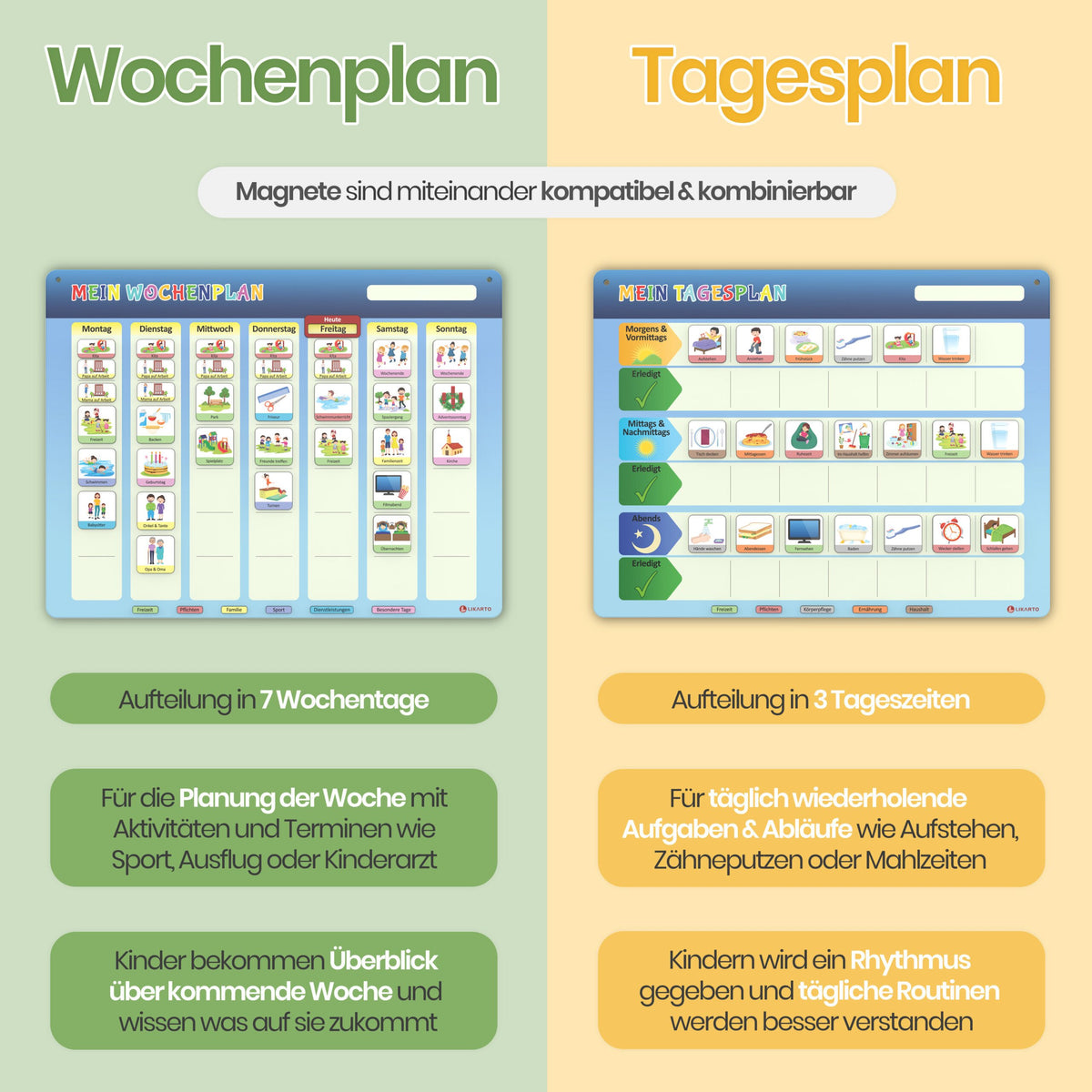 Die Kraft der Struktur: Tages- und Wochenplaner für Kinder