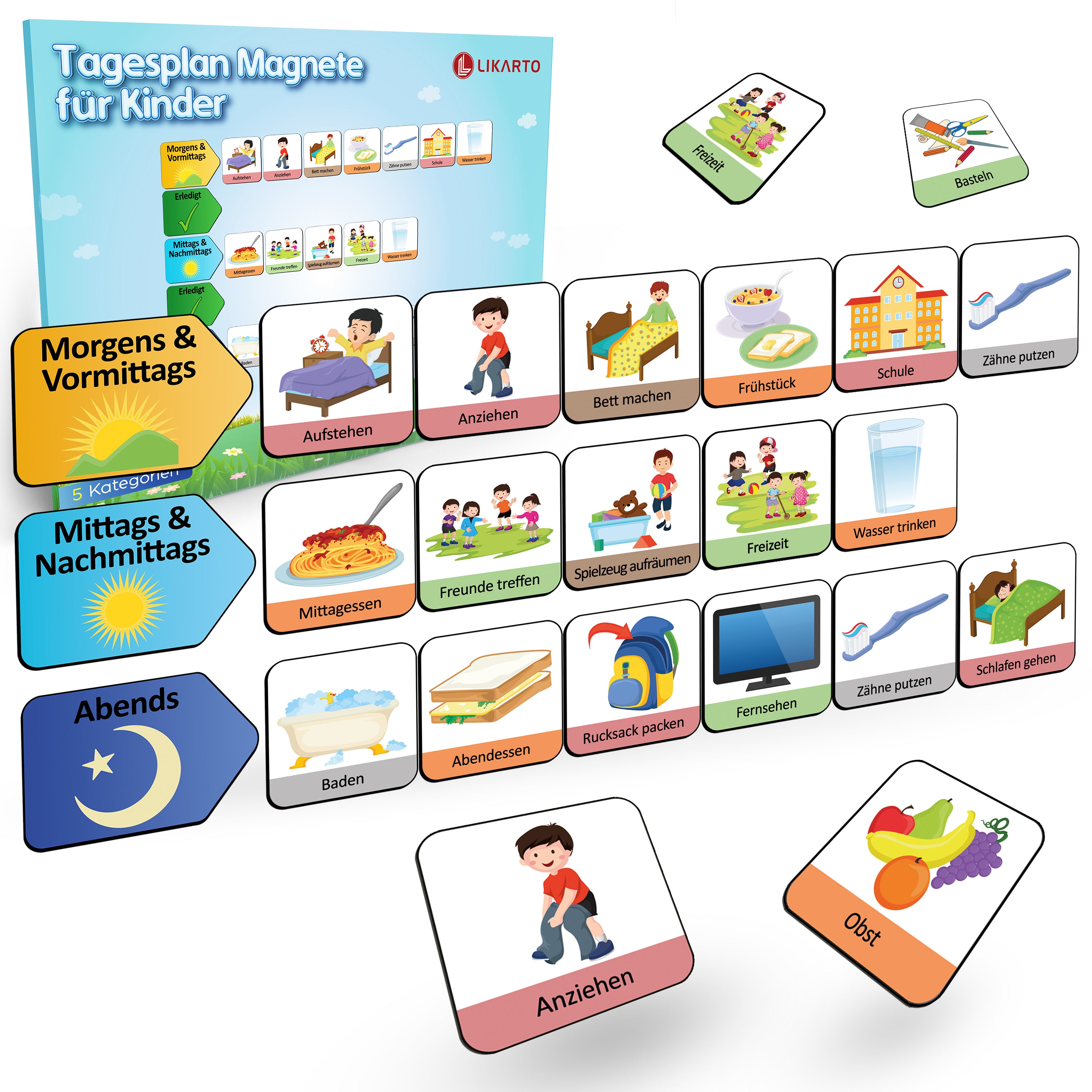 LIKARTO® Magnet-Set Tagesplan