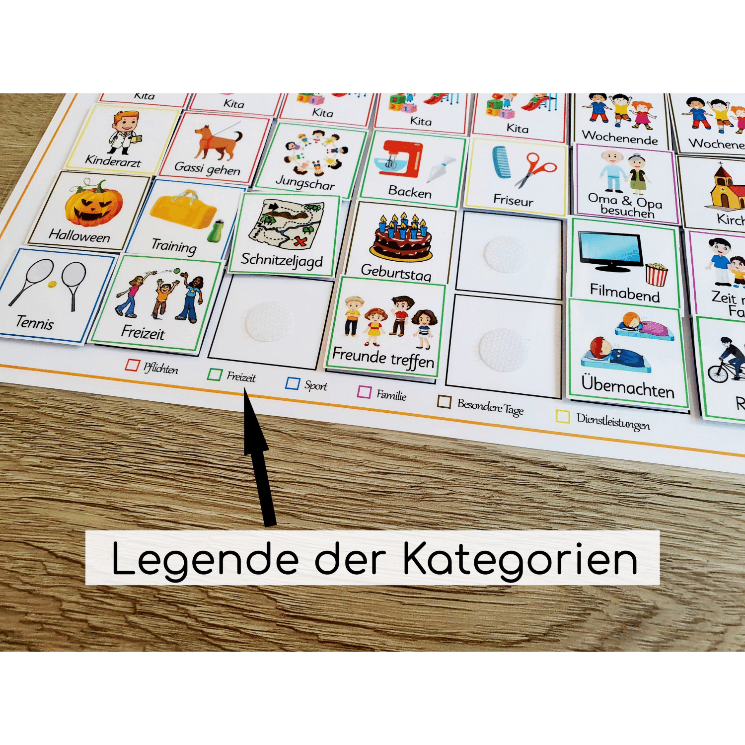 Wochenplan laminiert