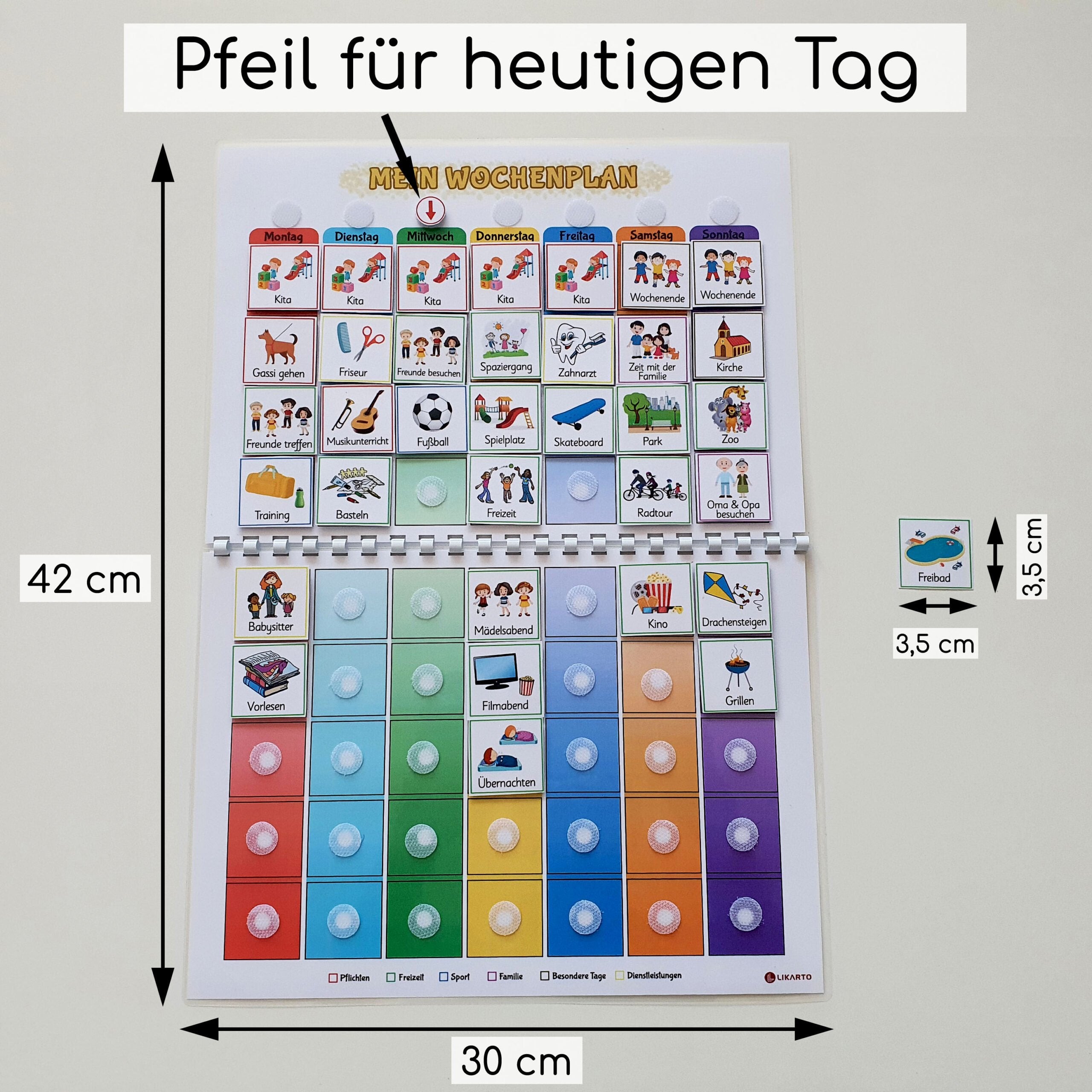 Wochenplan Ringbindung - digital