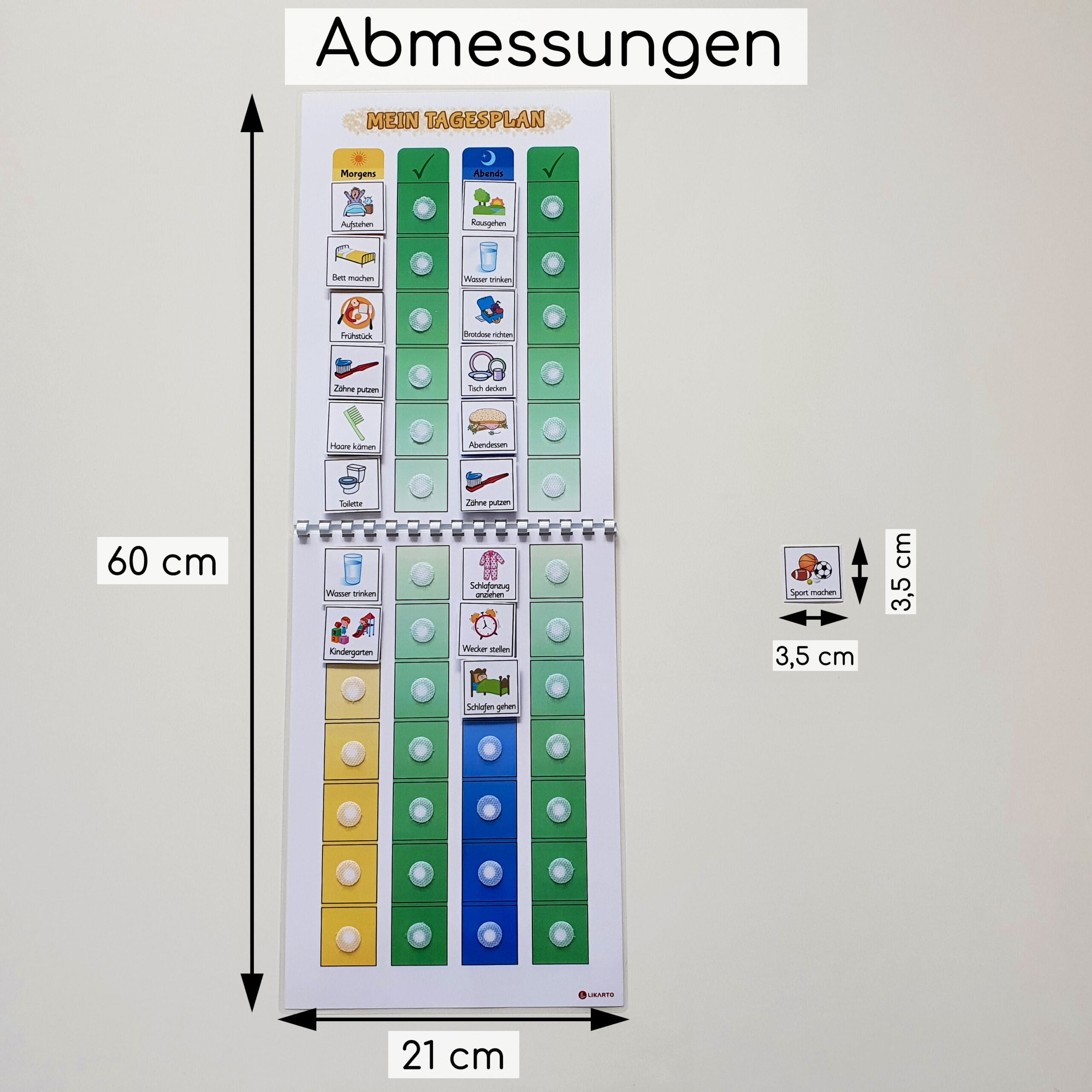 Tagesplan Ringbindung Morgens & Abends