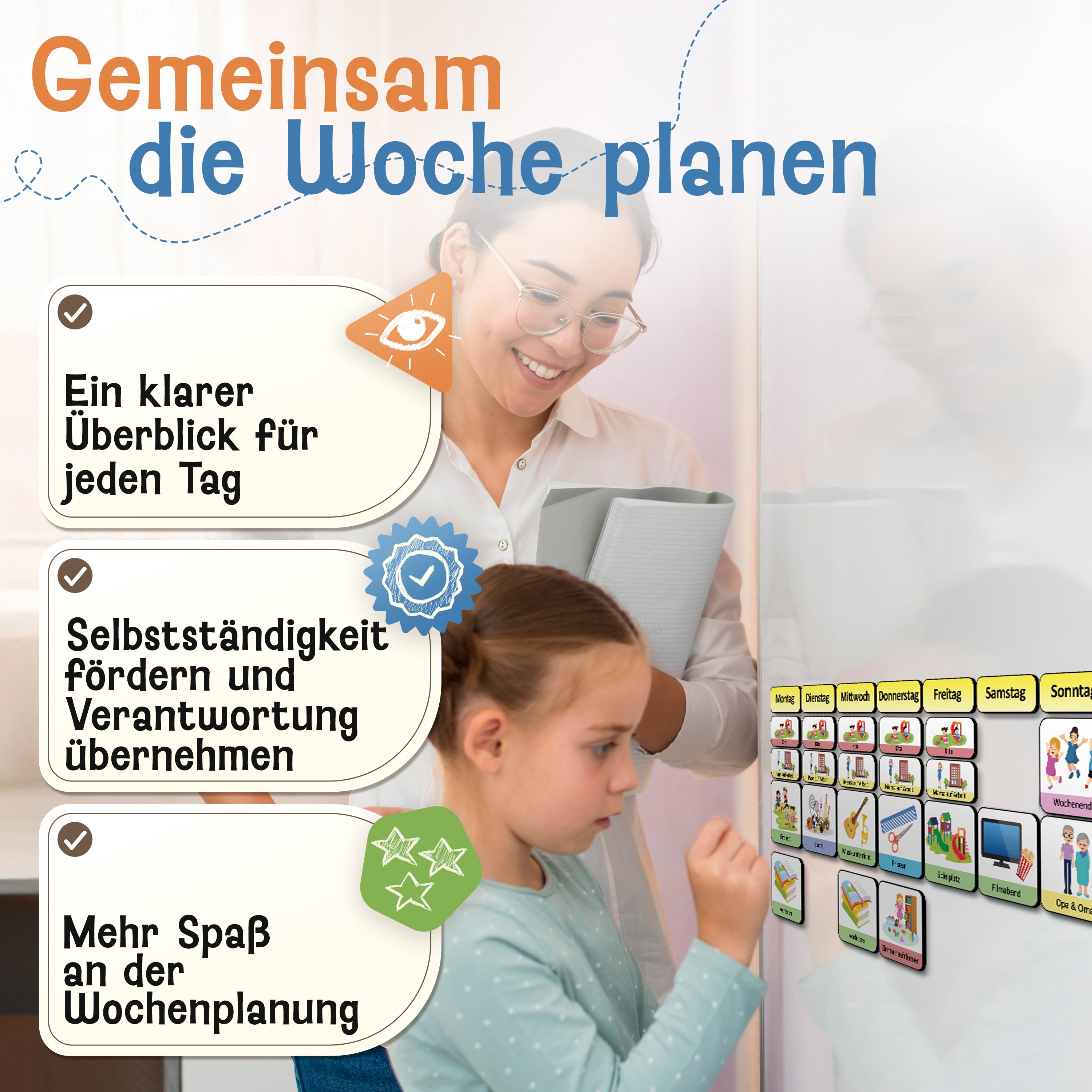 LIKARTO® Magnet-Set Wochenplan