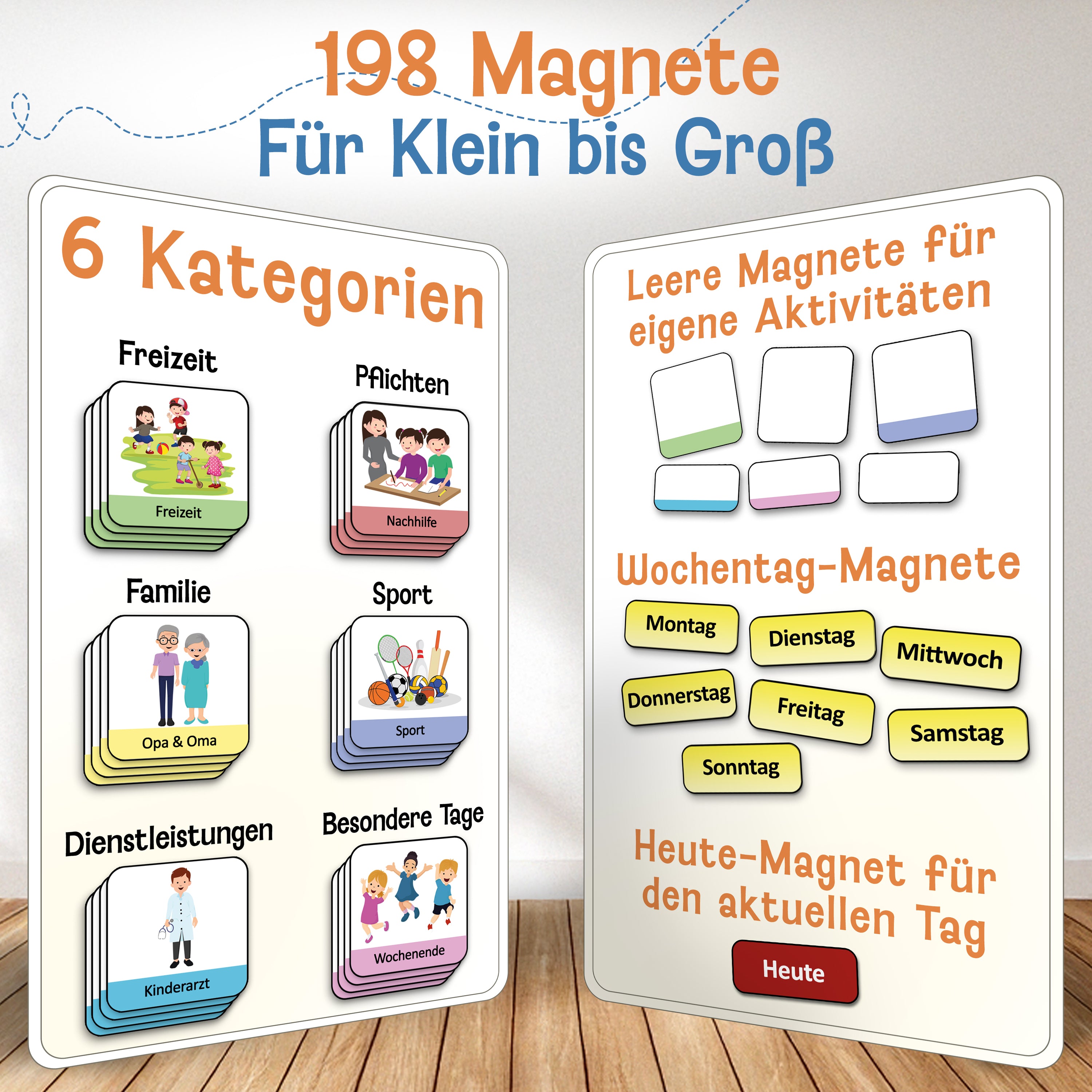 Magnet-Set Wochenplan