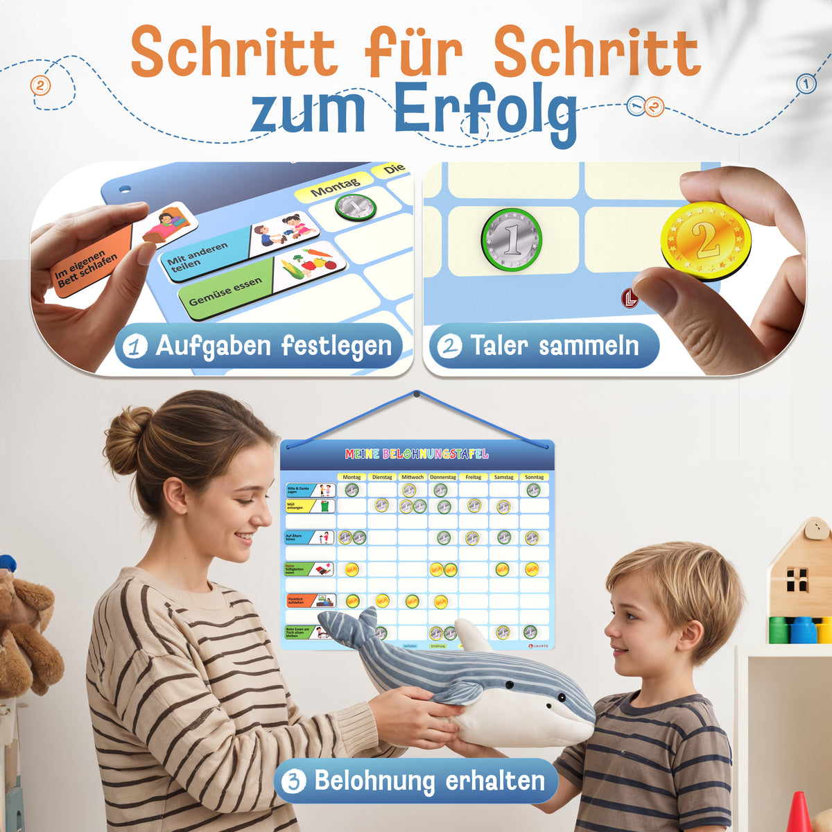 LIKARTO® Magnetische Belohnungstafel