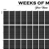 Weeks of my Life | Quadrate | 1 Quadrat = 1 Woche