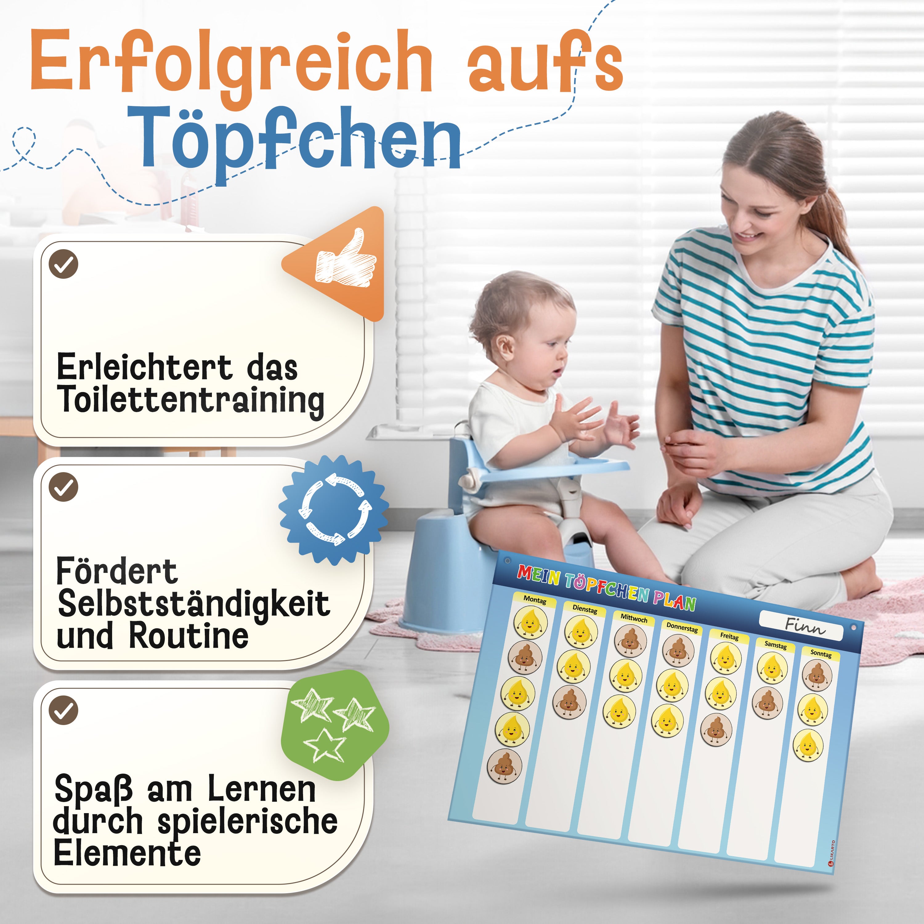 Töpfchen Training (blau)