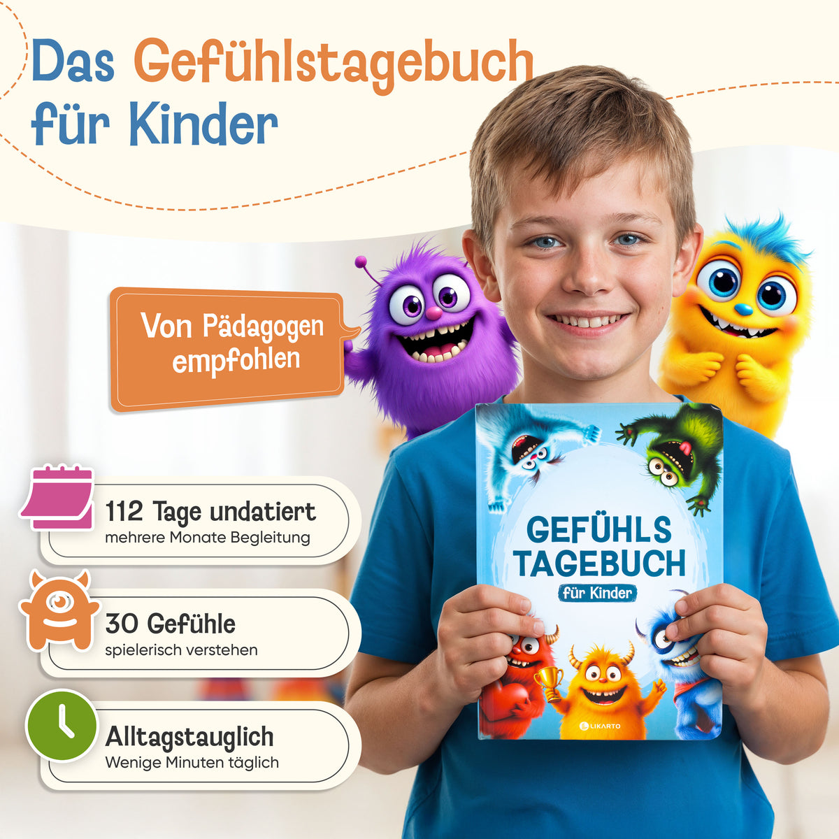 LIKARTO® Gefühlstagebuch (blau)
