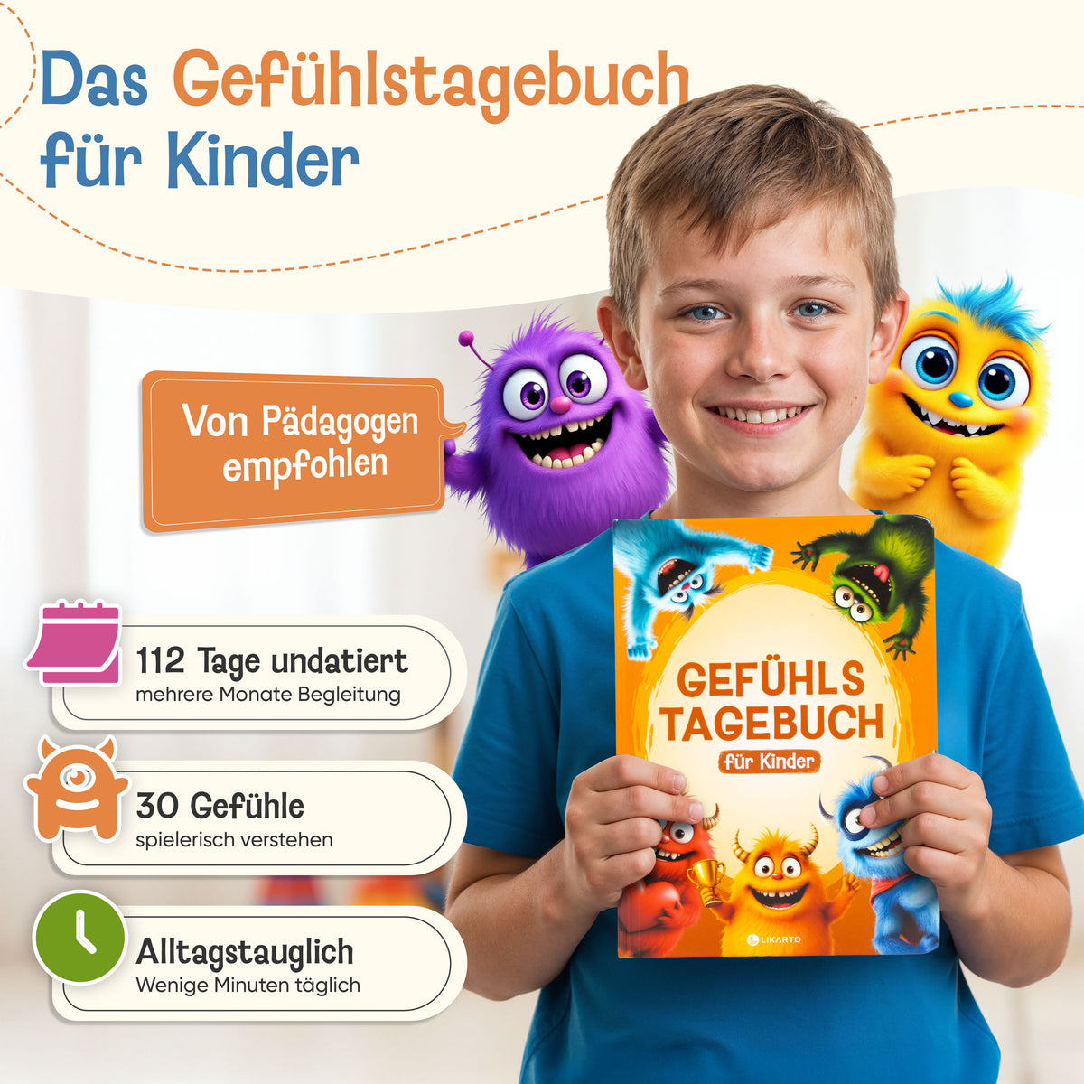 LIKARTO® Gefühlstagebuch (orange)