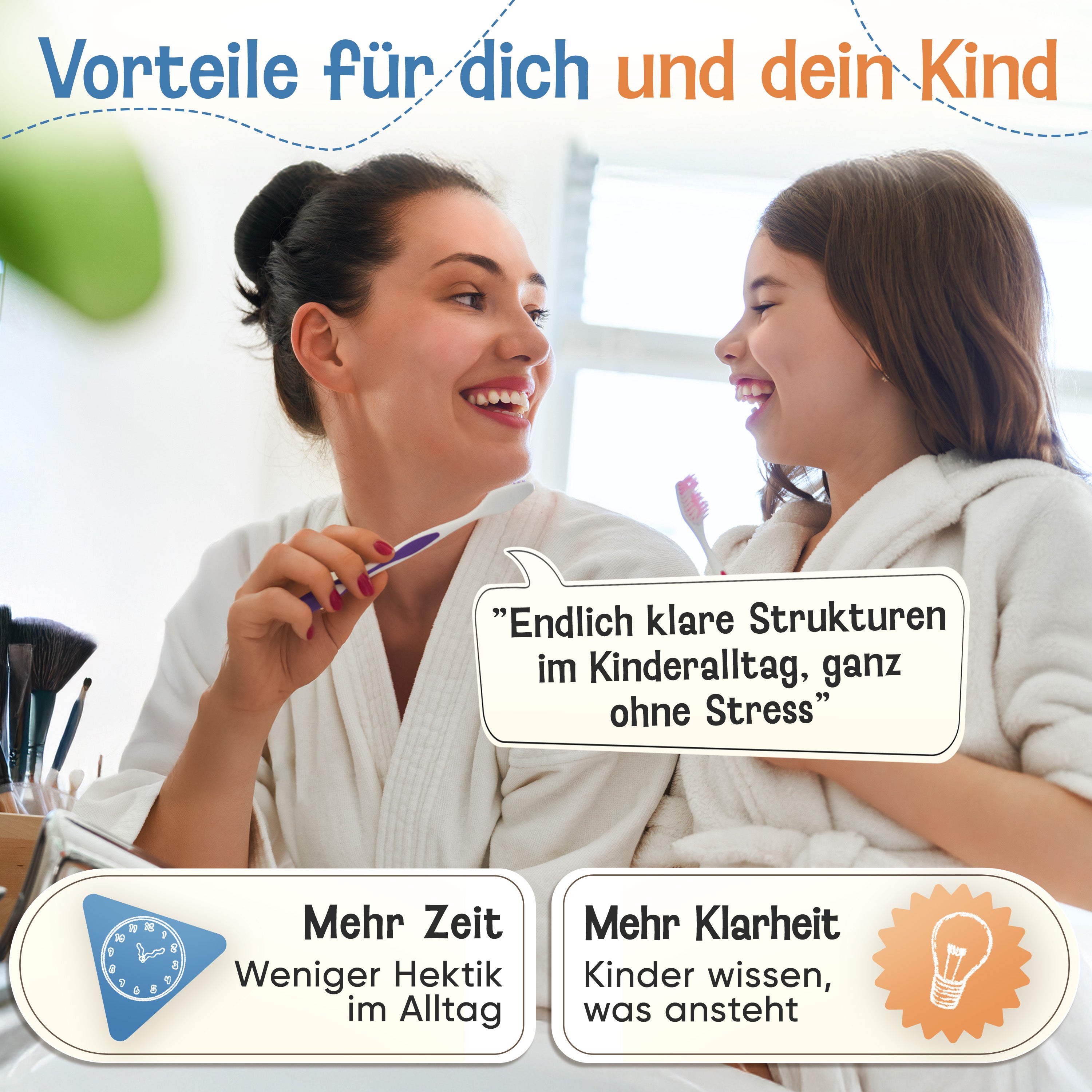 LIKARTO® Tagesplaner - Montessori Aufgabenplaner & Magnettafel blau