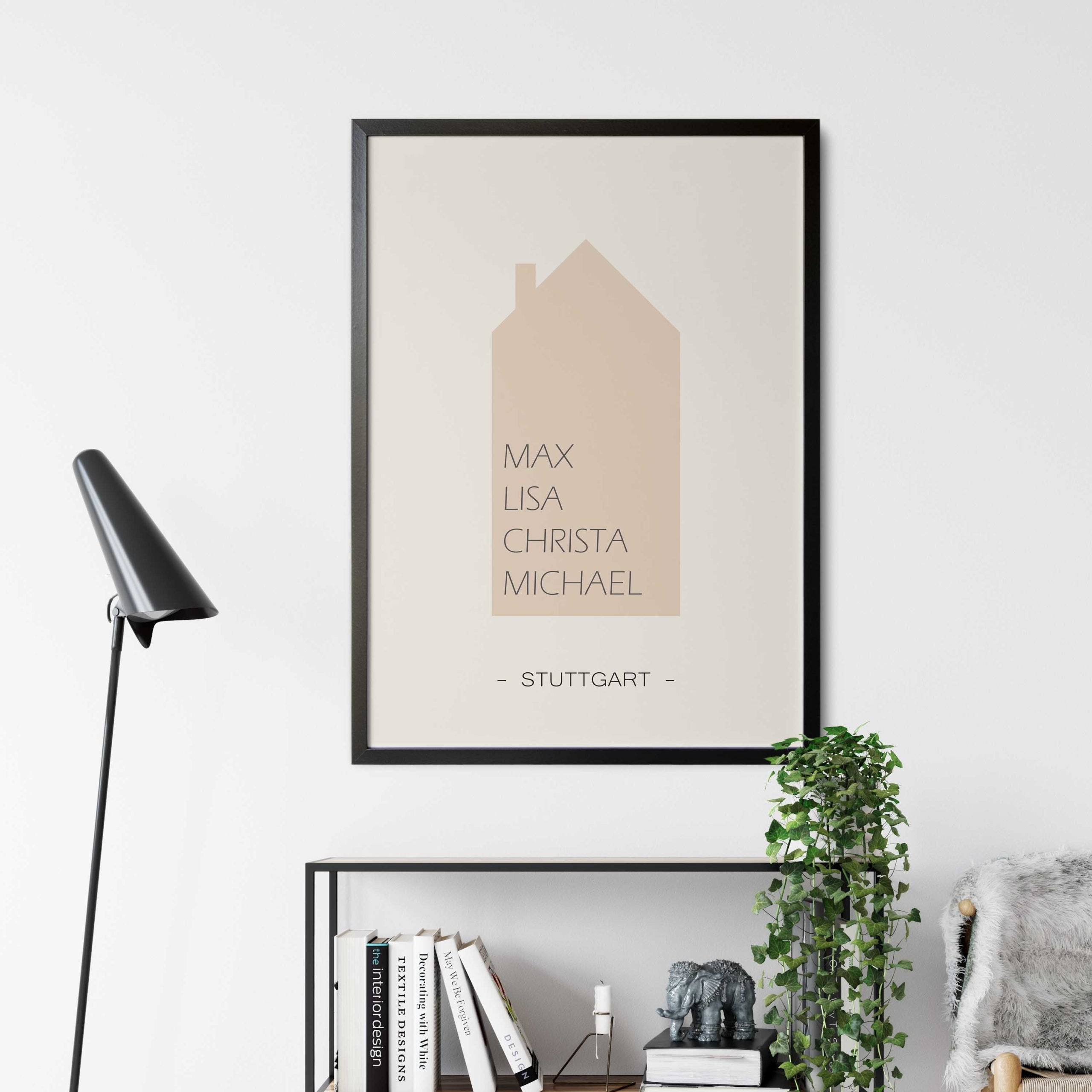 Familienposter mit Haus 1