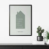 Familienposter mit Haus 1