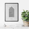 Familienposter mit Haus 1