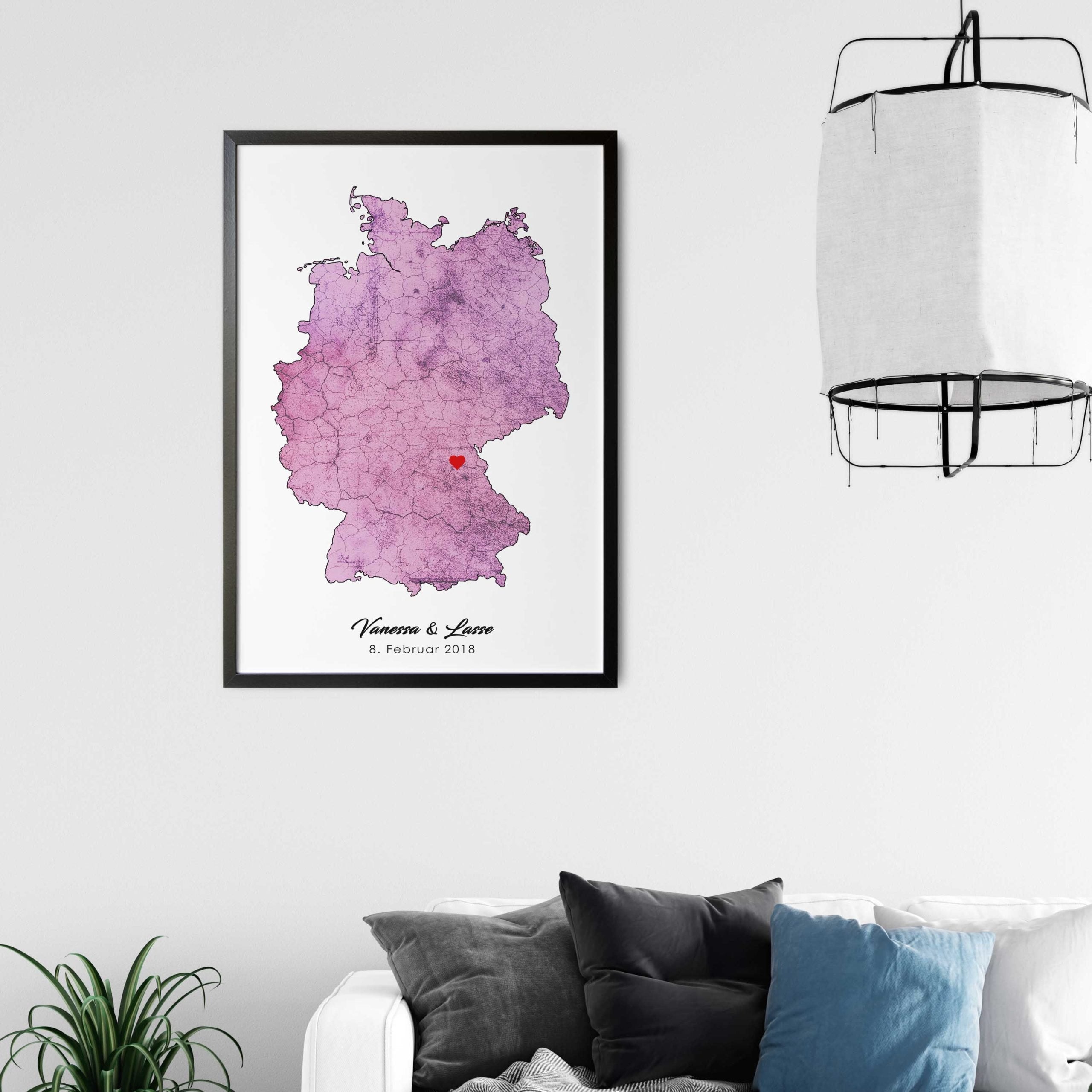 Liebeskarte Deutschland