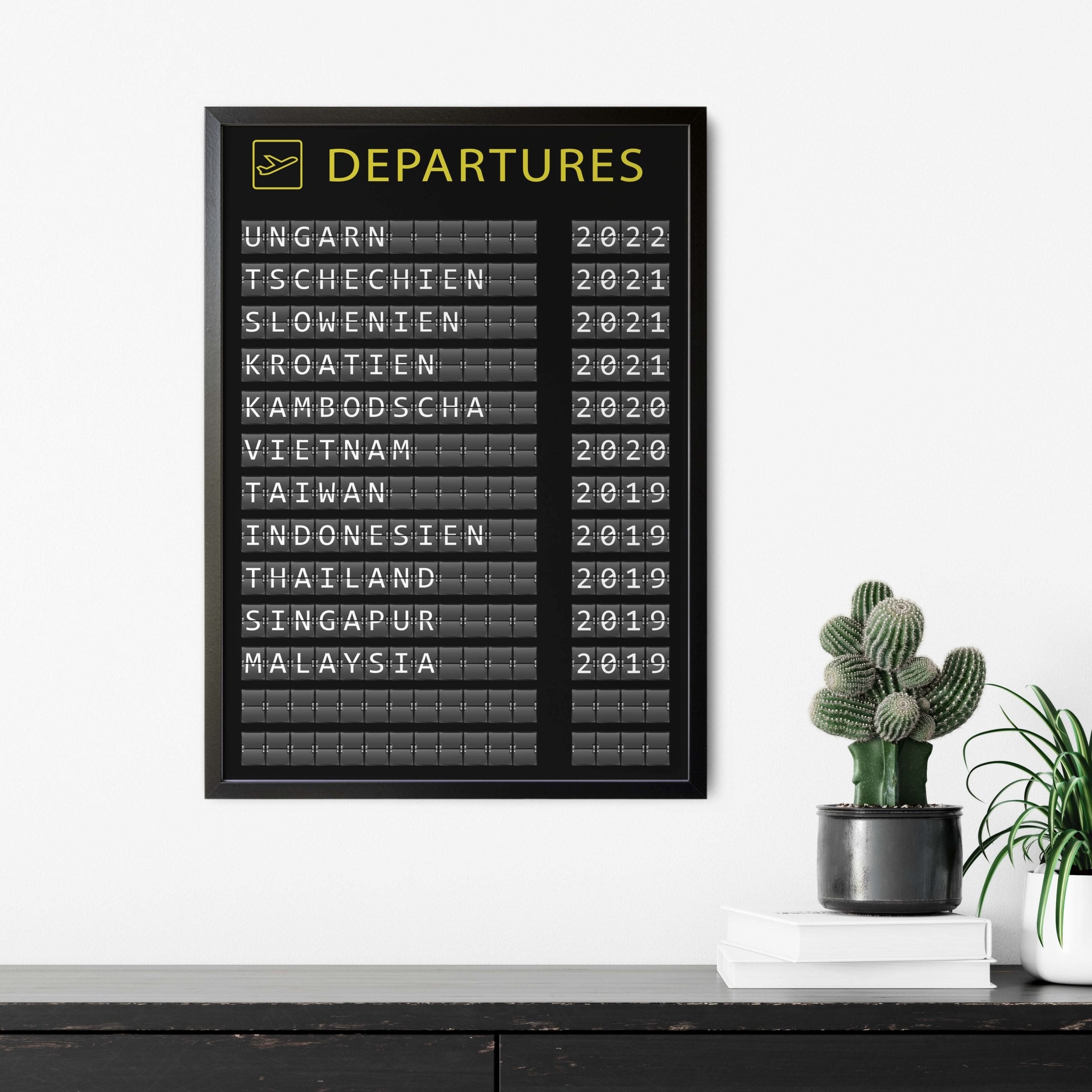 Flughafen Reiseposter