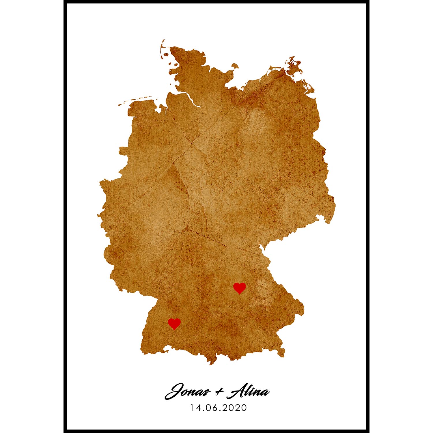 Liebeskarte Deutschland