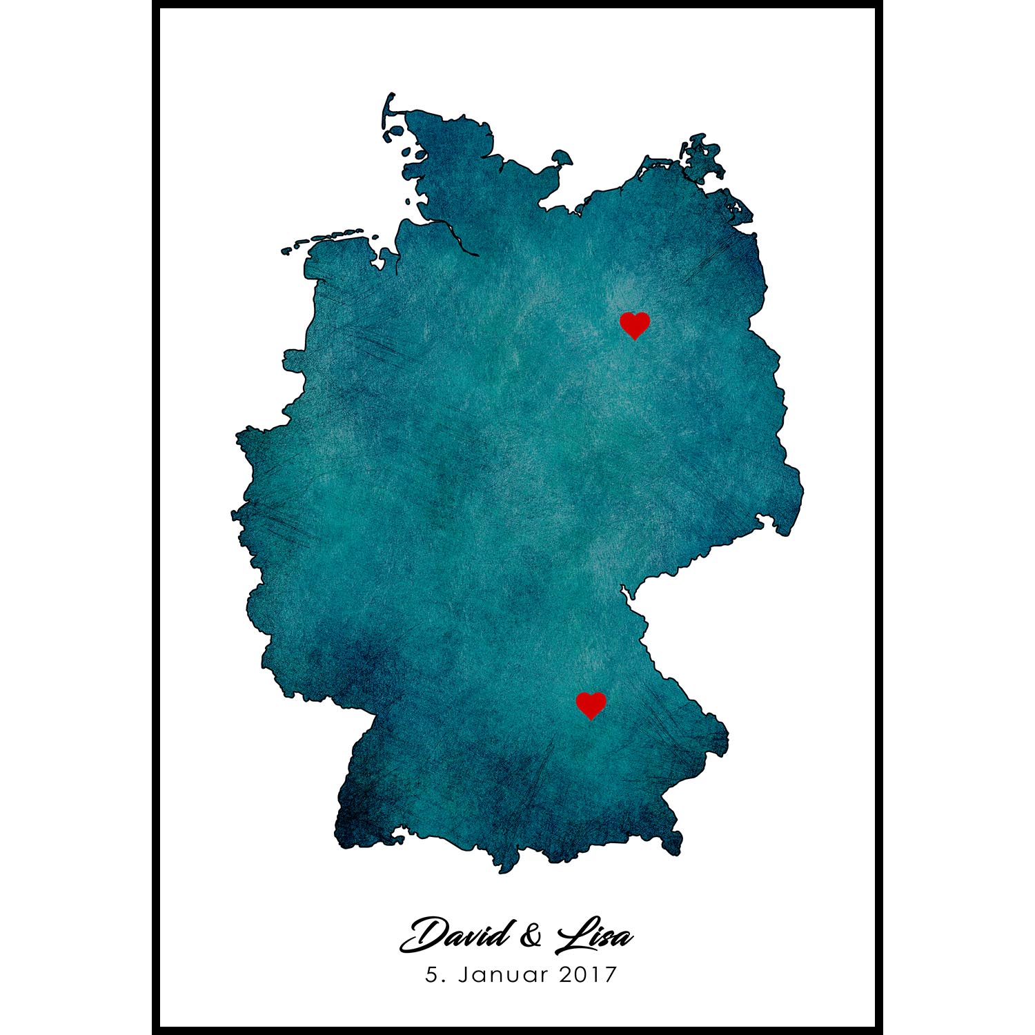 Liebeskarte Deutschland