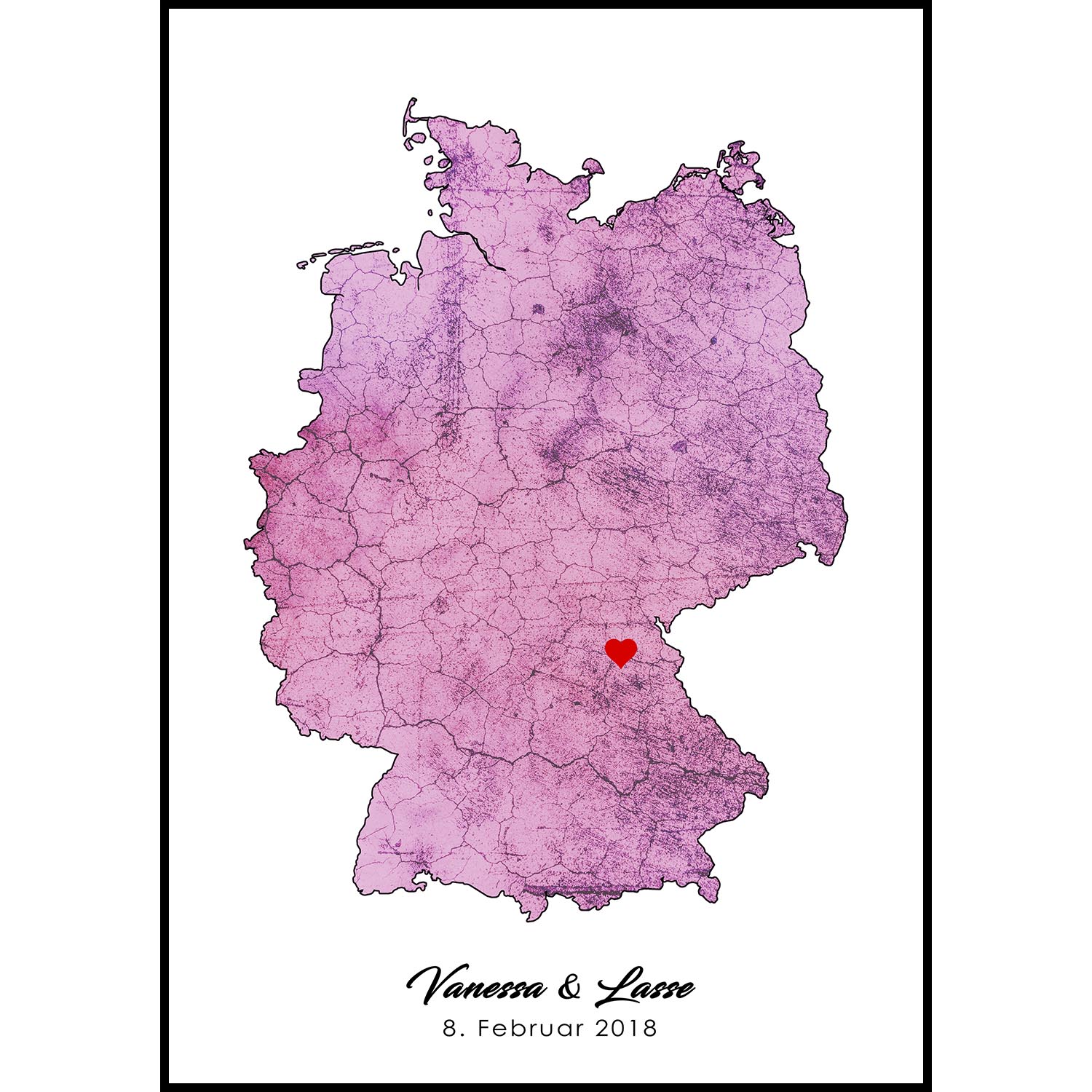 Liebeskarte Deutschland
