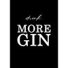 Gin Poster | drink MORE GIN