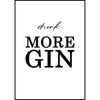 Gin Poster | drink MORE GIN