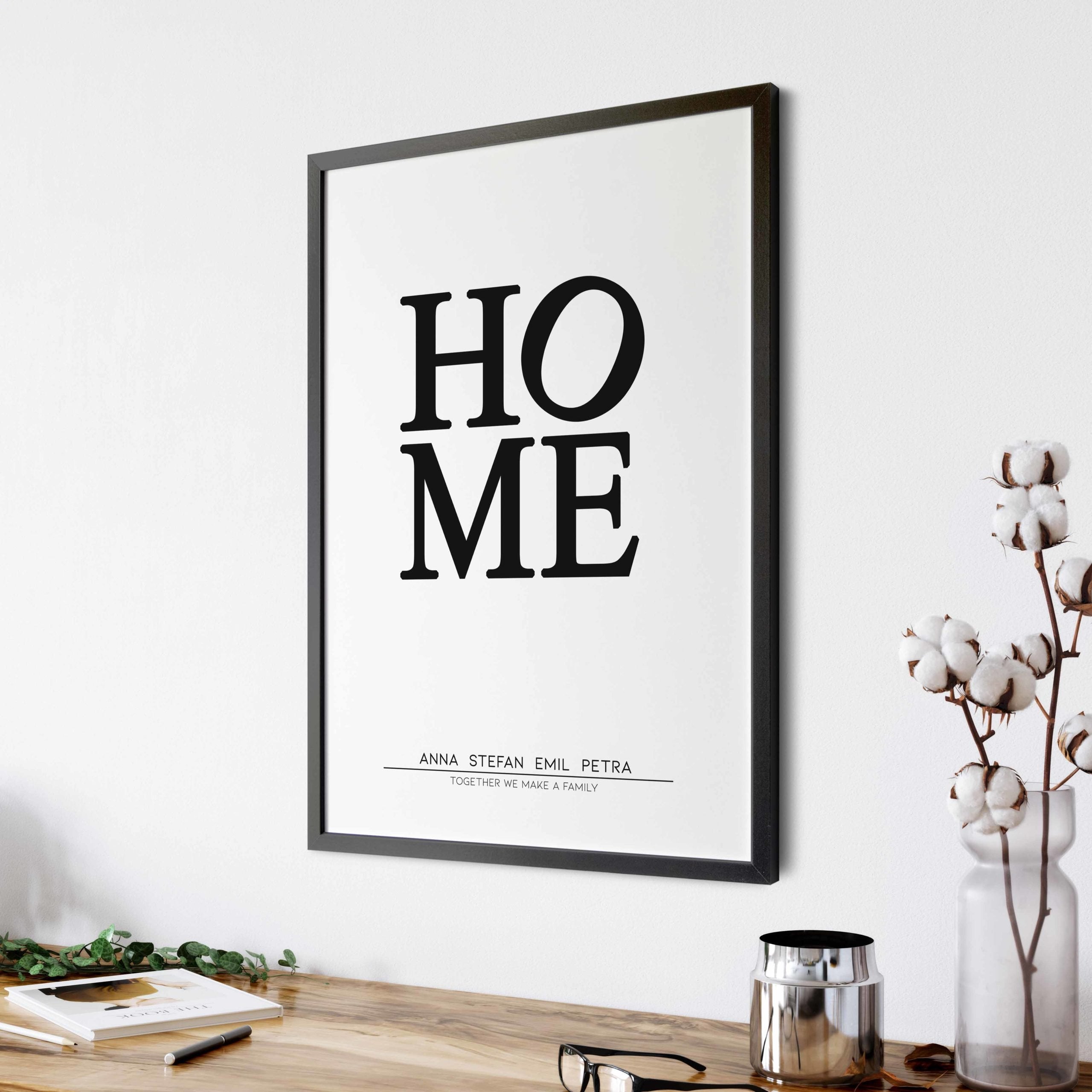 Familienposter Home