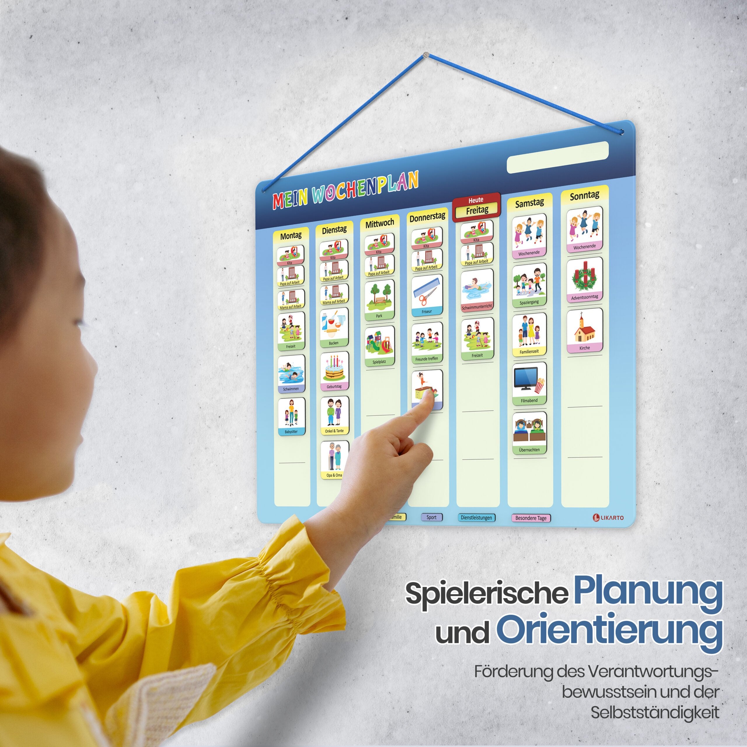 Magnetischer Wochenplan