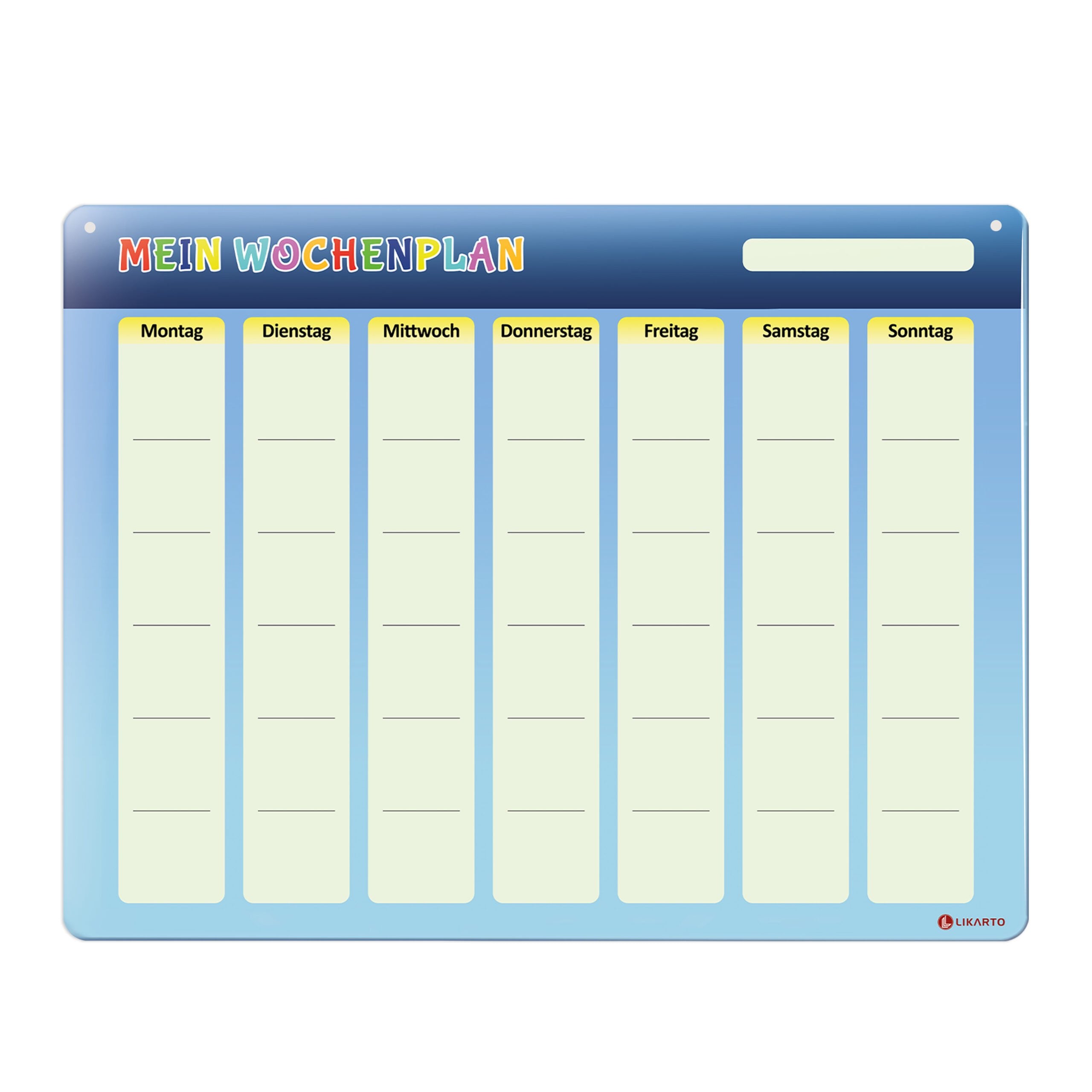 Wochenplan (Nur Planer)