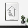 Familienposter mit Haus 2