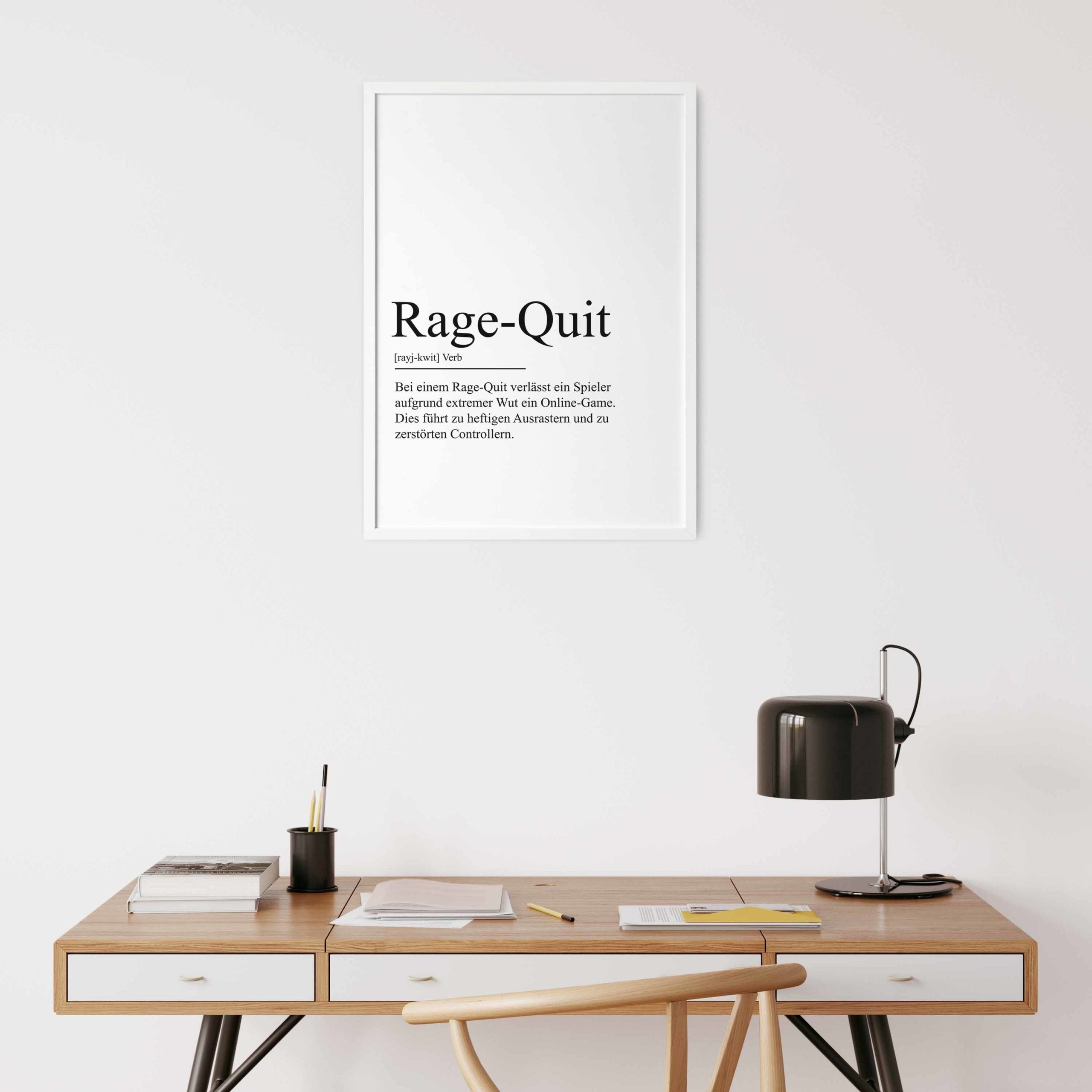 RAGE QUIT DEFINITION Meaning Digital Download Printable Wall