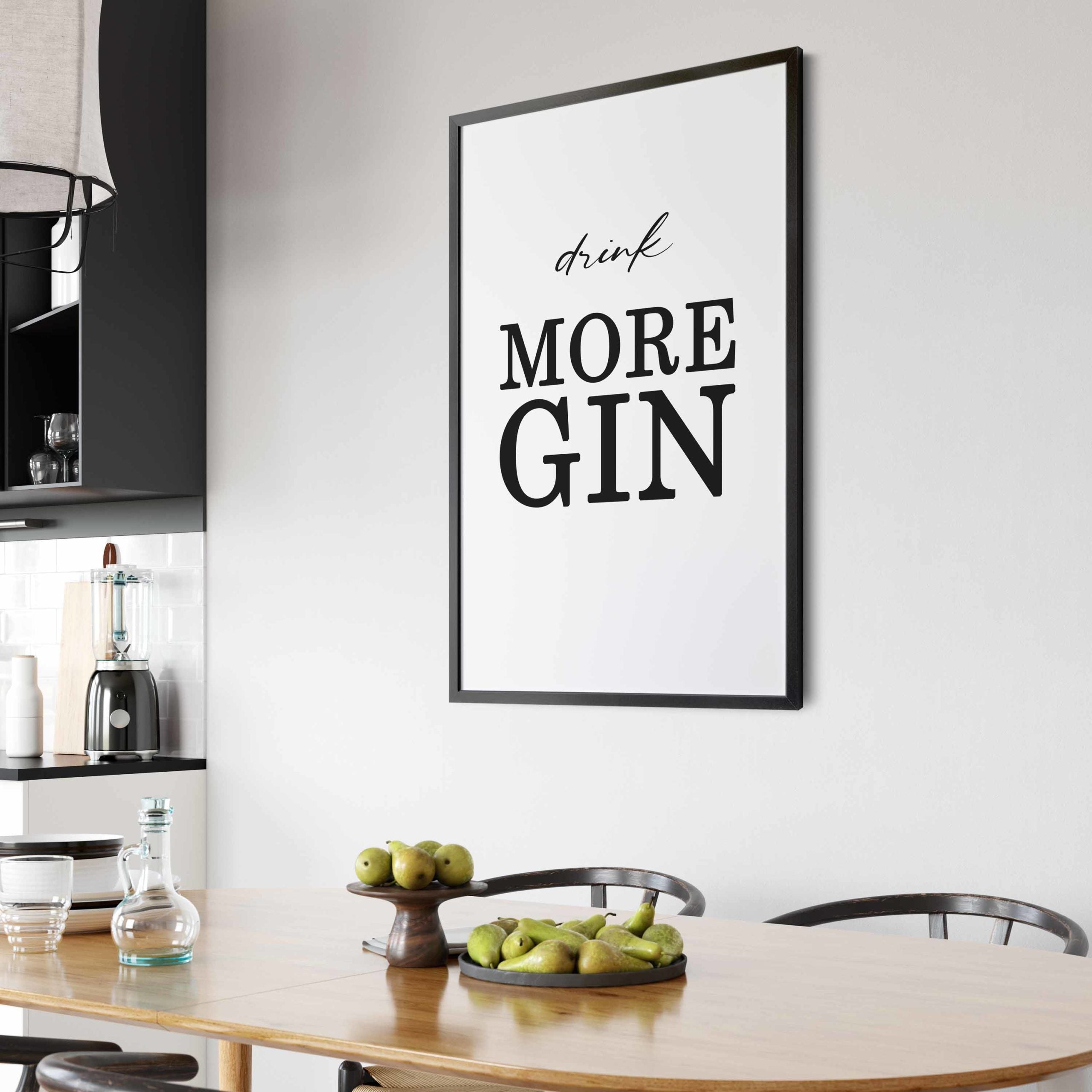 Gin Poster | drink MORE GIN