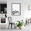 Gin Poster | Gib deinem Leben einen Gin