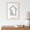 Familienposter mit Haus 2