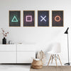 Gaming Symbole Poster 4er Set