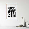 Gin Poster | DRINK MORE GIN