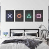 Gaming Symbole Poster 4er Set