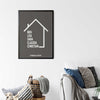 Familienposter mit Haus 2