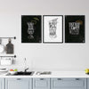Cocktail Poster 3er Set