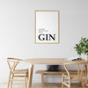 Gin Poster | Am Ende ergibt alles einen Gin