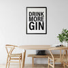 Gin Poster | DRINK MORE GIN