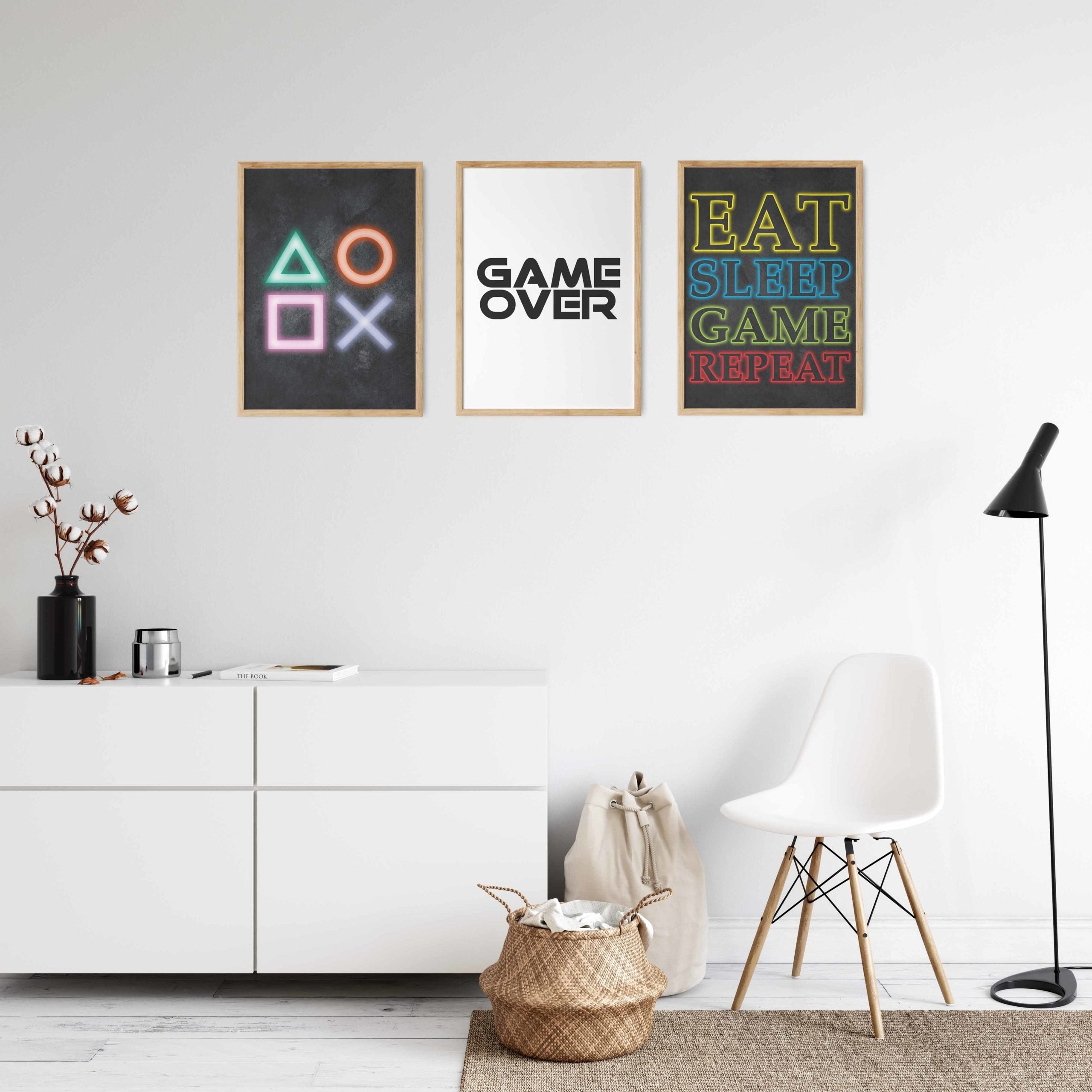 Gaming Poster 3er Set