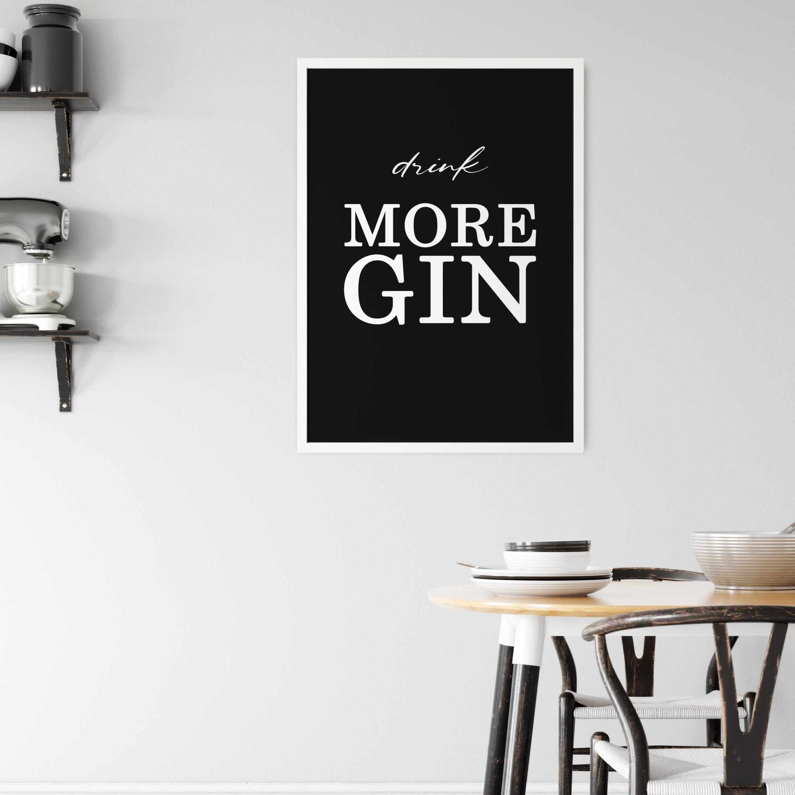 Gin Poster | drink MORE GIN